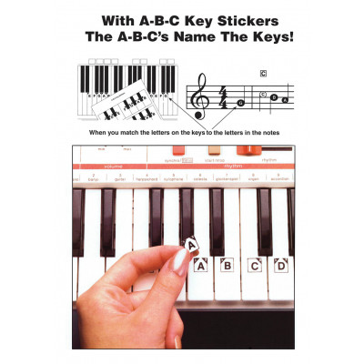 Adesivi ABC Keyboard Stickers per tastiere e pianoforti