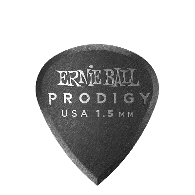 Ernie Ball Plettri Prodigy Black Mini 1.5mm (Busta da 6)