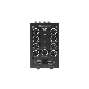 Mixer Dj mini 2ch Gnome 202 Nero Omnitronic