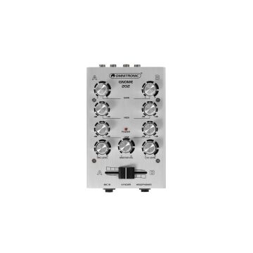 Mixer Dj mini 2ch Gnome 202 Argento Omnitronic