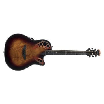 Ovation Chitarra Acustica Elettrificata Elite Plus Deep Contour Cutaway, Okoume Feather