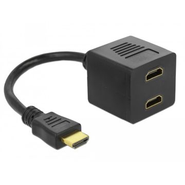 Adattatore 2 HDM femmina / 1 HDMI maschio