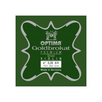  Corde per violino 4/4 Optima Mi Goldbrokat Premium X-light