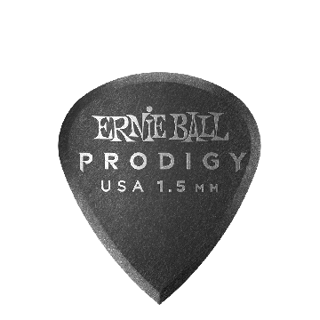 Ernie Ball Plettri Prodigy Black Mini 1.5mm (Busta da 6)