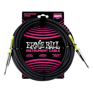 Ernie Ball 6046 Cavo Audio Jack/Jack Nero - 6 M