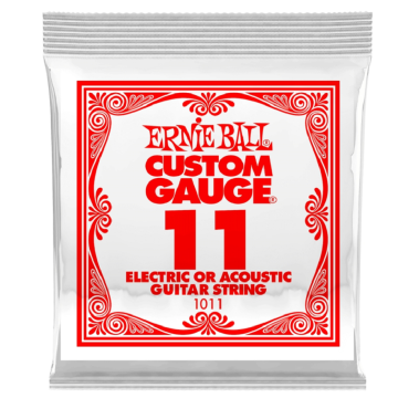 Ernie Ball 1011 Corda Singola Mi Alto .011 per Chitarra elettrica e acustica