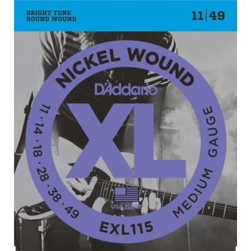 Corde Elettrica D'addario EXL115 Blues Rock 011-049