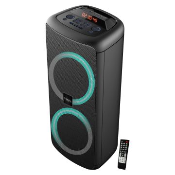 Ibiza RAINBOW1000 cassa portatile con Bluetooth, USB-SD e telecomando