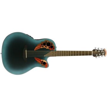 Ovation CE44-RBB Celebrity Elite Mid Cutaway, Reverse Blue Burst