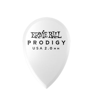 Ernie Ball plettri Prodigy Teardrop 2.0 mm | 6pz White