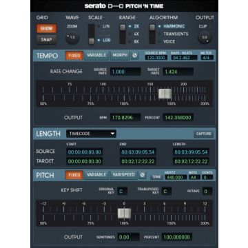 Pitch 'N Time Pro 3.0 Software Professionale per Pro Tools - Codice