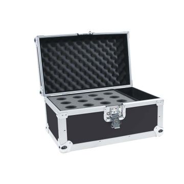 Roadinger Case Road flight case per 12 microfoni