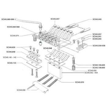 Gewa Schaller Accessorio Tremolo Piastra di contenimento molle